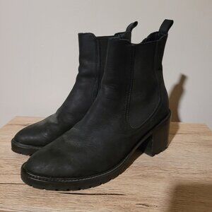 Thursday Boot Company Knockout High-Heeled Chelsea Boot Matte Black SZ 9.5